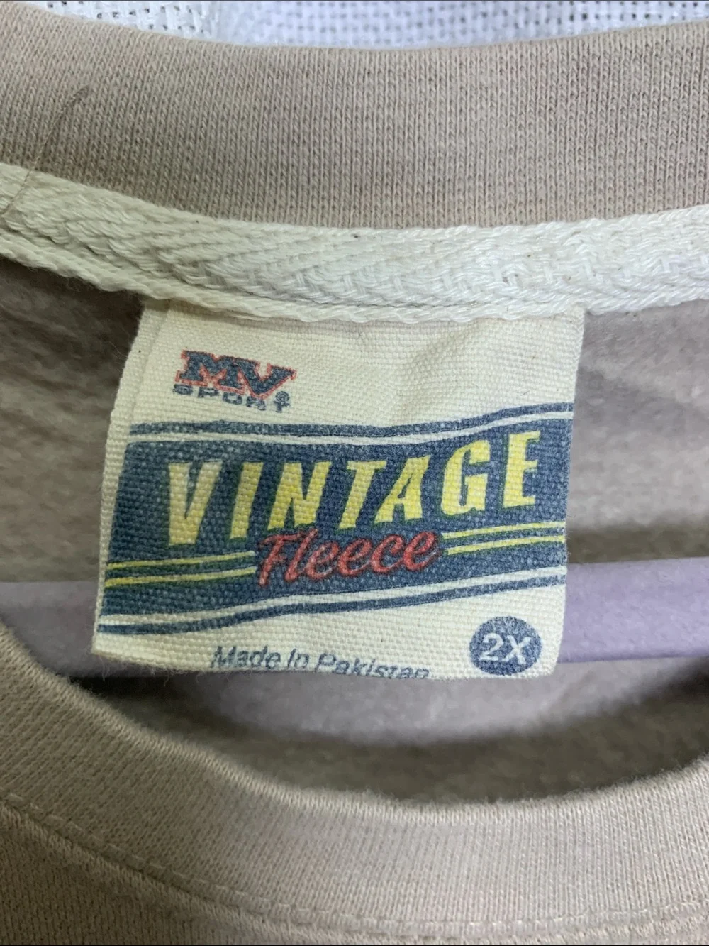 MV Sport Beige Crewneck with Brown Smoky Mtns. Graphic